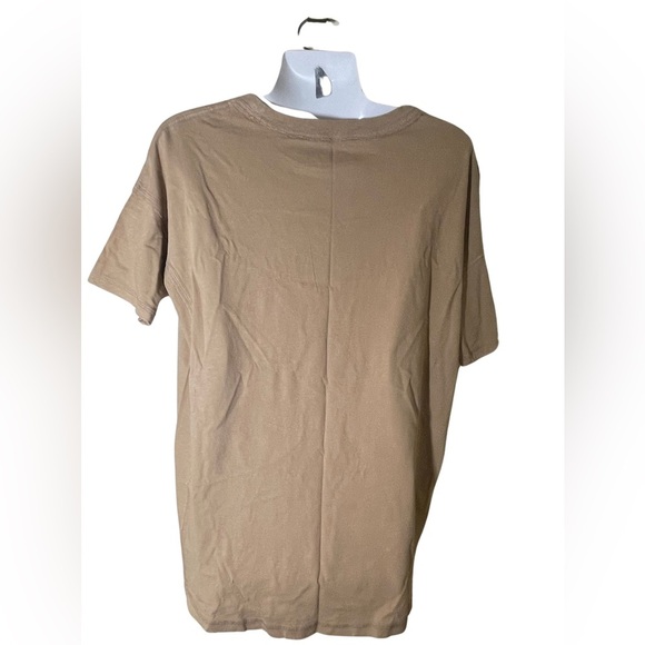 Sz US XS aerie oversized graphic boyfriend Tan Graphic T-Shirt Halloween - Picture 9 of 15